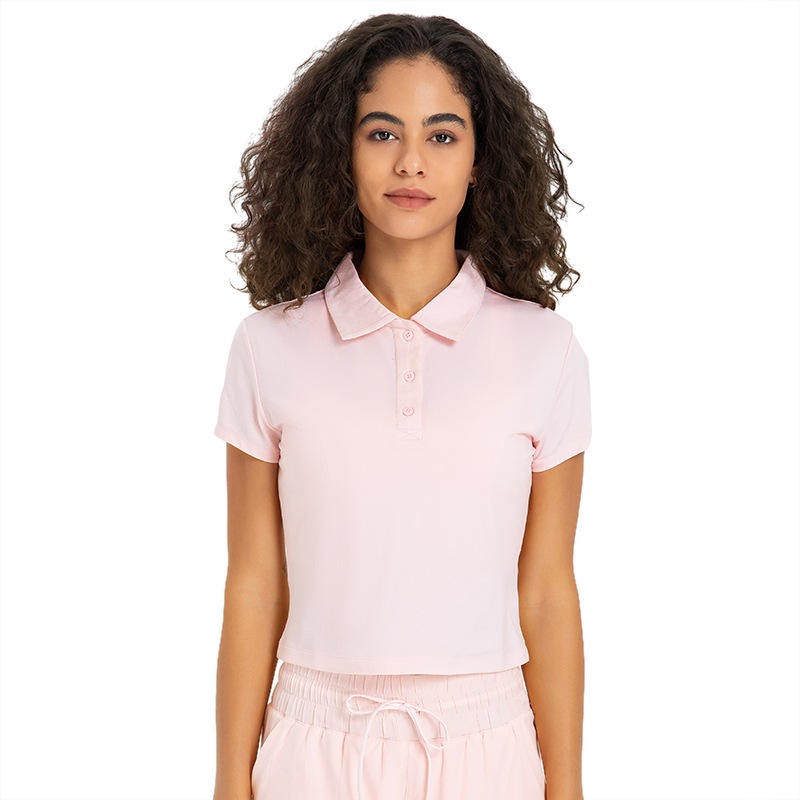 New product water-cooled cooling sport short-sleeved women's moisture-absorbing light and quick-drying outdoor tennis polo shirt